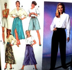 8189 Simplicity  2 HR SPLIT SKIRT LENGTHS, PANTS, SHORTS, SKIRT PATTERN 6-16 uncut
